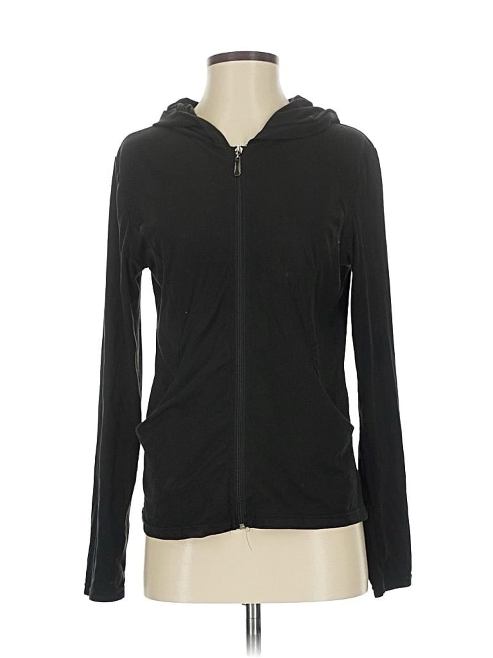 Black zip up hoodie lightweight
